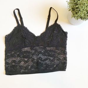 Lace crop cami